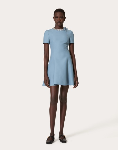 Red Valentino ABITO CORTO IN CREPE COUTURE RICAMATO Italia