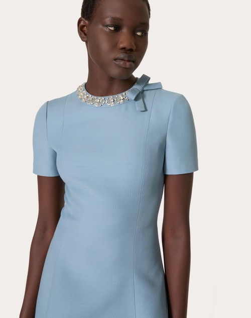 Red Valentino ABITO CORTO IN CREPE COUTURE RICAMATO Italia