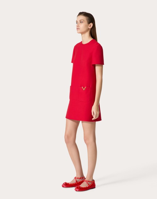 Red Valentino ABITO CORTO IN CREPE COUTURE Shopping Online
