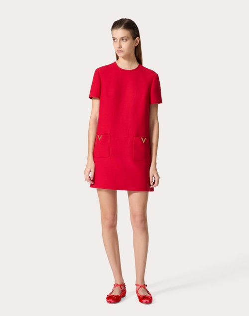 Red Valentino ABITO CORTO IN CREPE COUTURE Shopping Online