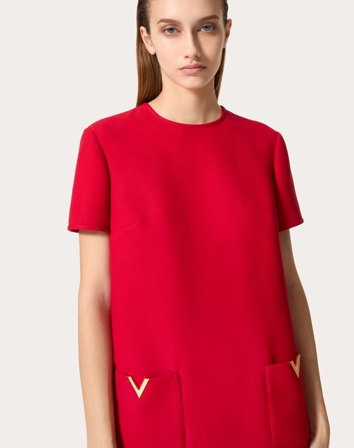 Red Valentino ABITO CORTO IN CREPE COUTURE Shopping Online