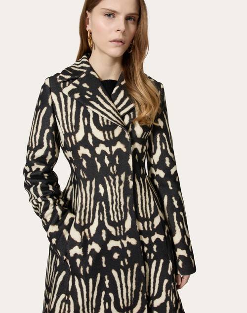Red Valentino CAPPOTTO IN VALENTINO WILDPRINT 98 Sconto