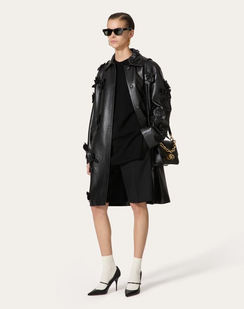 Red Valentino CAPPOTTO IN NAPPA RICAMATO Offerta