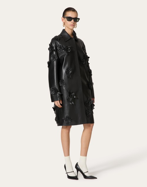 Red Valentino CAPPOTTO IN NAPPA RICAMATO Offerta