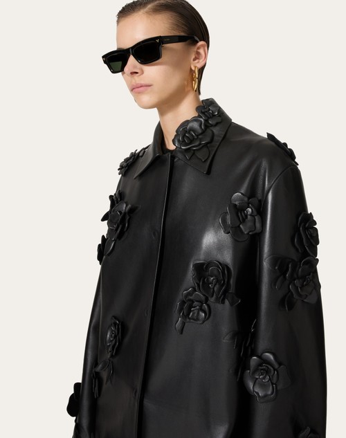 Red Valentino CAPPOTTO IN NAPPA RICAMATO Offerta