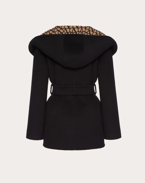 Red Valentino CAPPOTTO IN DOUBLE COAT TOILE ICONOGRAPHE Vendita Calda