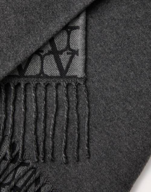 Red Valentino PONCHO DOUBLE TOILE ICONOGRAPHE IN LANA, SETA E CACHEMIRE In Saldo