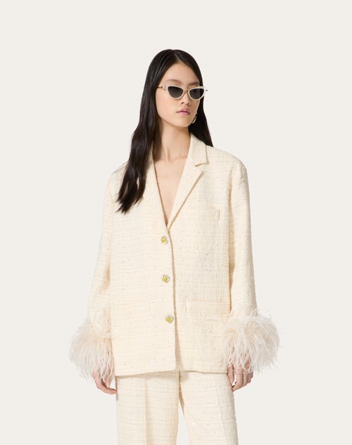 Red Valentino GIACCA IN DELICATE TWEED Negozio online di fabbrica