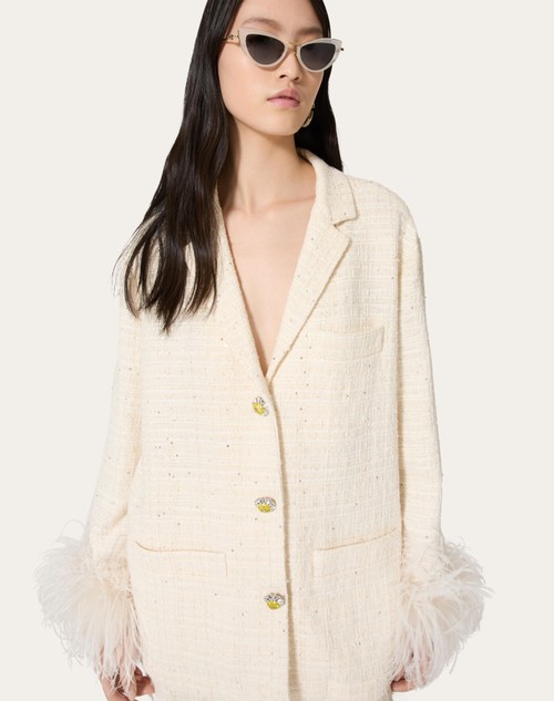 Red Valentino GIACCA IN DELICATE TWEED Negozio online di fabbrica