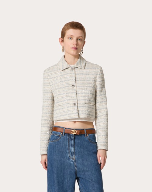 Red Valentino GIACCA IN DELICATE TWEED Flash Sale