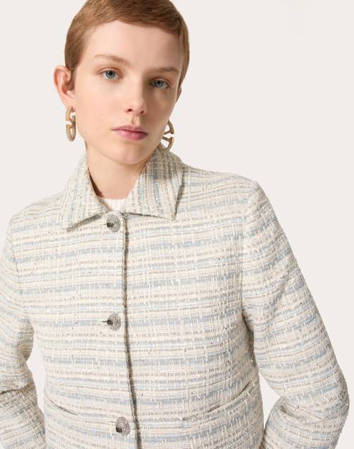 Red Valentino GIACCA IN DELICATE TWEED Flash Sale