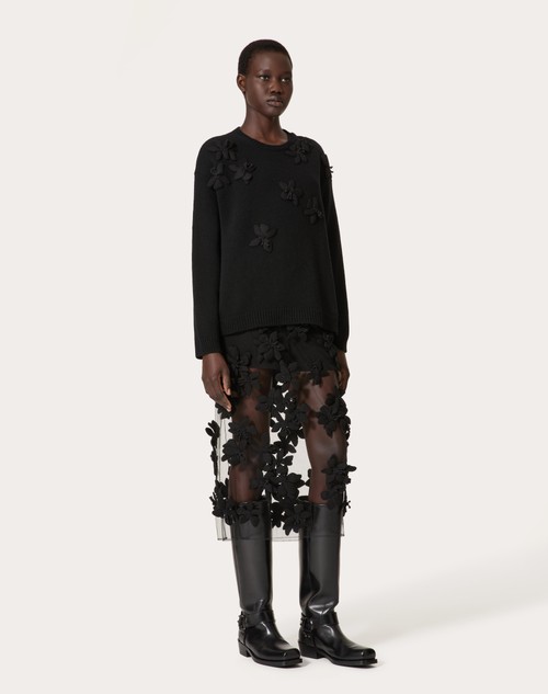 Red Valentino MAGLIA IN LANA RICAMATA Offerta Pasqua