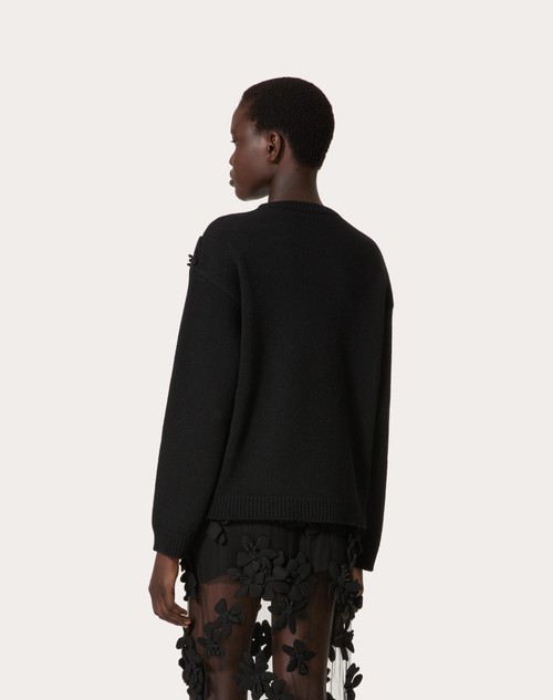 Red Valentino MAGLIA IN LANA RICAMATA Offerta Pasqua