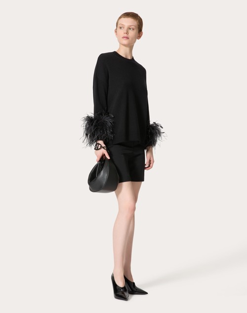 Red Valentino MAGLIA IN LANA CON PIUME Offerta Giorno del Papà