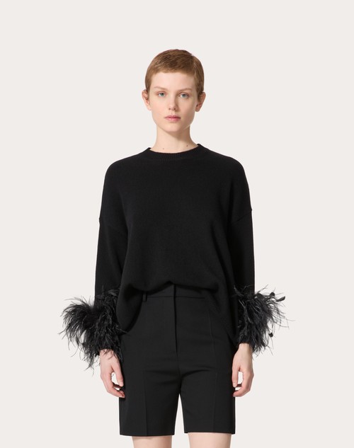 Red Valentino MAGLIA IN LANA CON PIUME Offerta Giorno del Papà