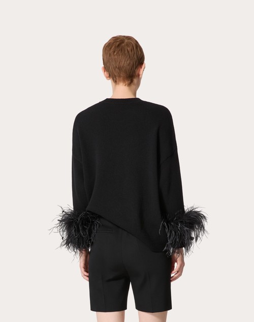 Red Valentino MAGLIA IN LANA CON PIUME Offerta Giorno del Papà