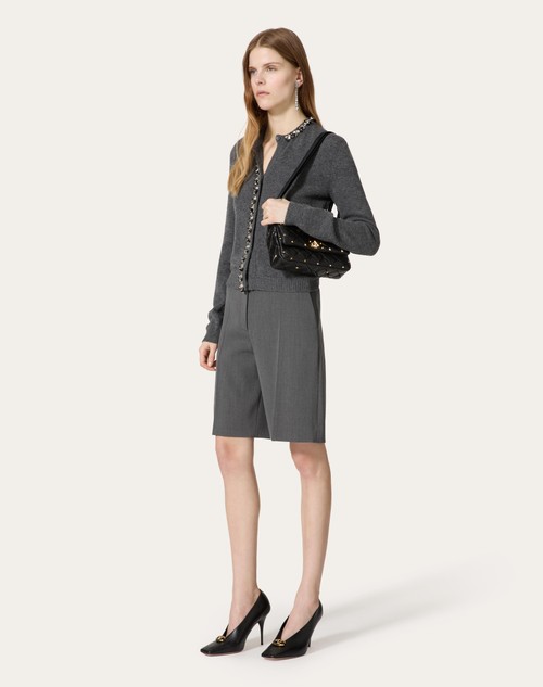 Red Valentino CARDIGAN IN LANA RICAMATO Smaltimento dello stoccaggio