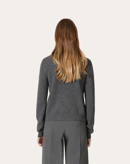 Red Valentino CARDIGAN IN LANA RICAMATO Smaltimento dello stoccaggio