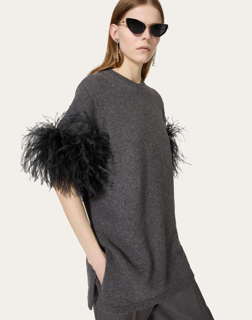 Red Valentino MAGLIA IN LANA CON PIUME Latest fashion