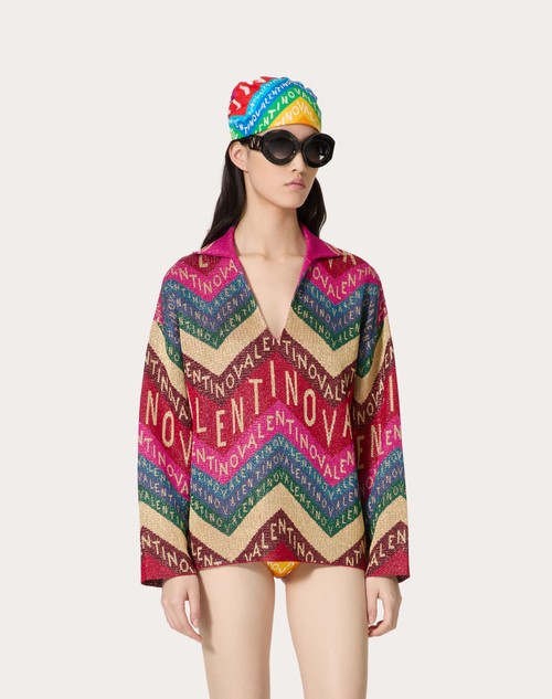 Red Valentino MAGLIA IN LUREX VALENTINO CHEVRON Nuovi prodotti