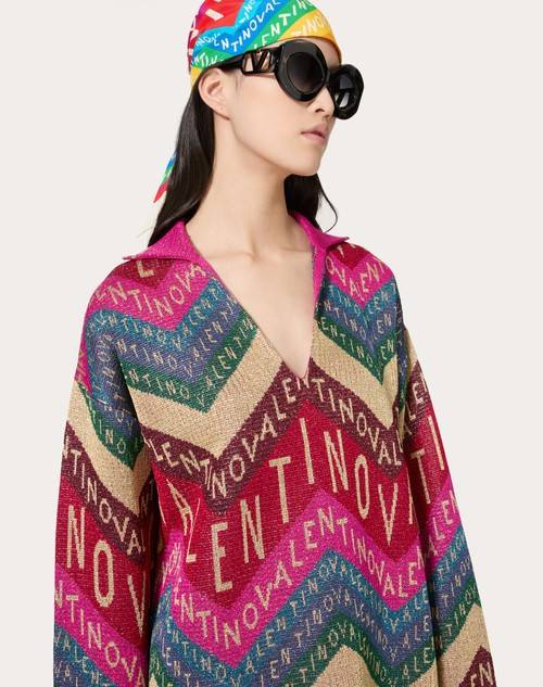 Red Valentino MAGLIA IN LUREX VALENTINO CHEVRON Nuovi prodotti
