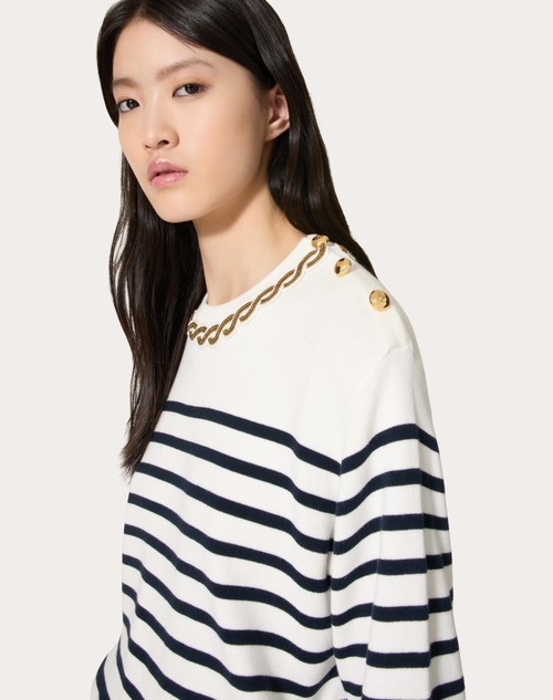 Red Valentino MAGLIA IN COTONE RICAMATA Comprane uno, ottenene uno gratis