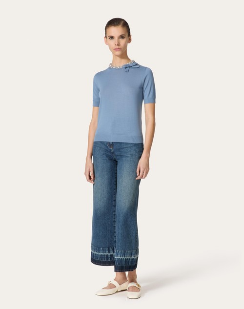 Red Valentino MAGLIA IN LANA RICAMATA Sconti VIP