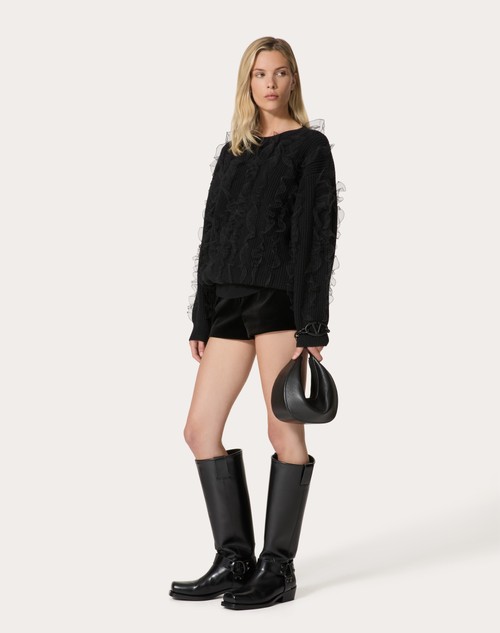 Red Valentino SHORT IN VELLUTO Sostegno trimestrale