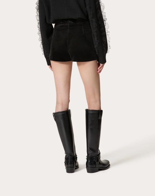 Red Valentino SHORT IN VELLUTO Sostegno trimestrale