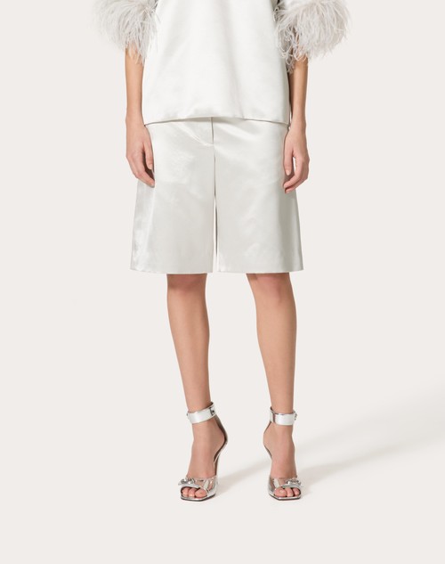 Red Valentino BERMUDA IN SATIN DE SOIE Super sconto