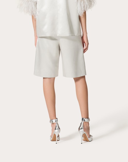Red Valentino BERMUDA IN SATIN DE SOIE Super sconto