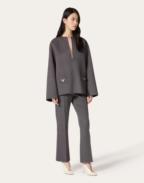 Red Valentino PANTALONI IN COMPACT DRAP Trasporto libero internazionale