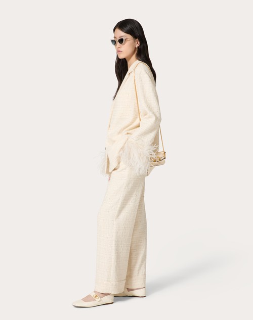 Red Valentino PANTALONI IN DELICATE TWEED Officina