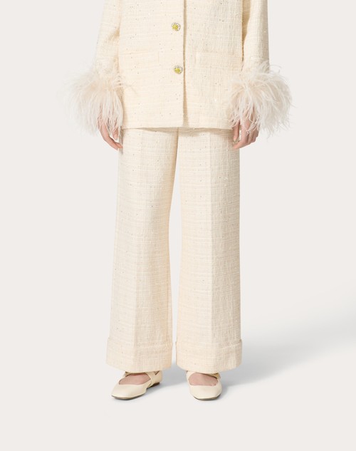 Red Valentino PANTALONI IN DELICATE TWEED Officina