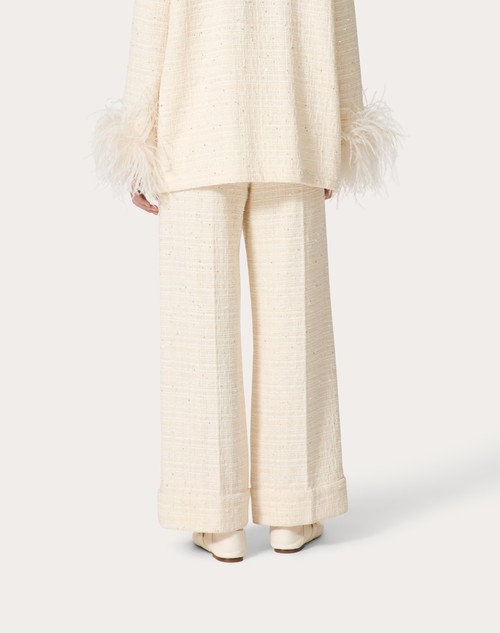 Red Valentino PANTALONI IN DELICATE TWEED Officina