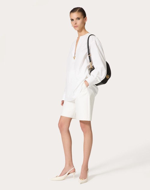 Red Valentino BERMUDA IN LIGHT DOUBLE SPLITTABLE GABARDINE Limitato a 3 giorni