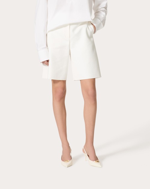 Red Valentino BERMUDA IN LIGHT DOUBLE SPLITTABLE GABARDINE In Linea