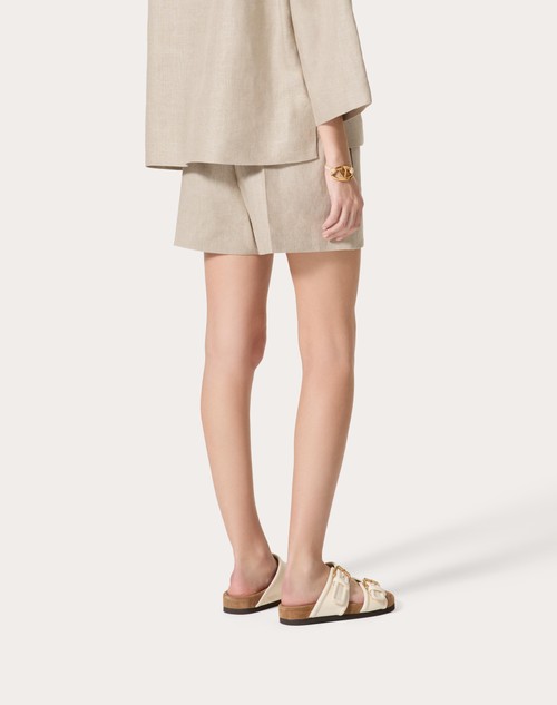 Red Valentino BERMUDA IN TELA LINO Qualità