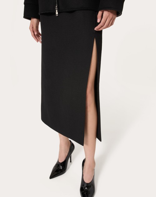 Red Valentino GONNA MIDI IN GRISAILLE Consegna Veloce