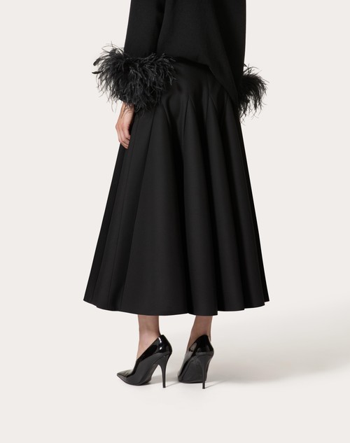 Red Valentino GONNA MIDI IN CREPE COUTURE Fino Al -60%