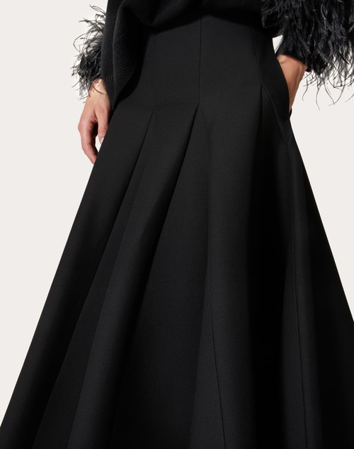 Red Valentino GONNA MIDI IN CREPE COUTURE Fino Al -60%