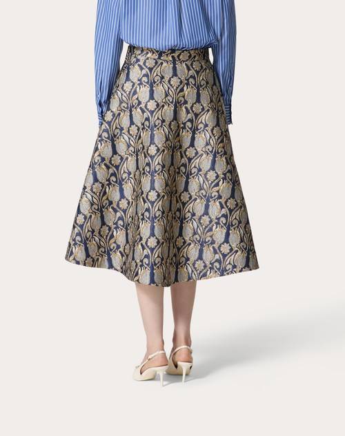 Red Valentino GONNA MIDI IN BROCCATO METAMORPHOS TULIPS Online