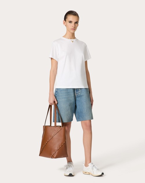 Red Valentino T-SHIRT IN COTTON JERSEY Vendita Economica