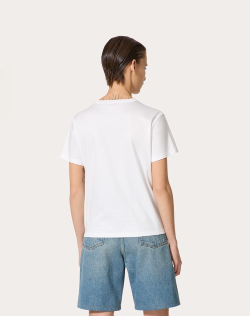 Red Valentino T-SHIRT IN COTTON JERSEY Vendita Economica
