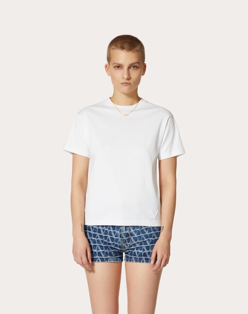 Red Valentino T-SHIRT IN JERSEY COTTON Negozio