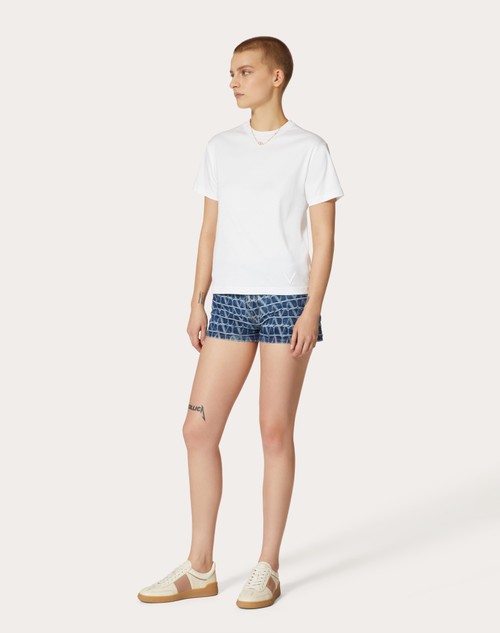 Red Valentino T-SHIRT IN JERSEY COTTON Nuova
