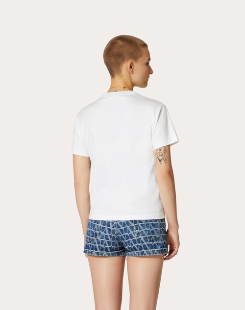 Red Valentino T-SHIRT IN JERSEY COTTON Nuova