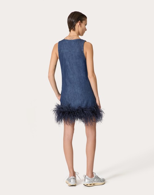 Red Valentino ABITO CORTO IN CHAMBRAY DENIM Moda