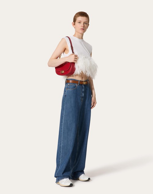 Red Valentino PANTALONI IN DENIM BLU MEDIO Negozio online di fabbrica