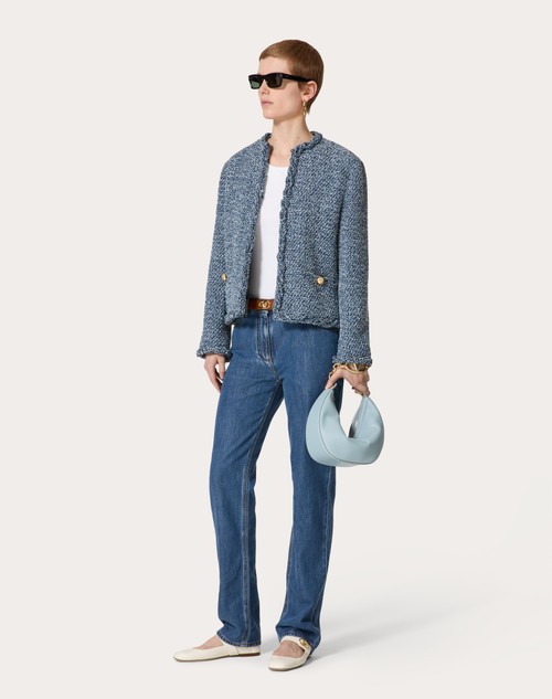 Red Valentino PANTALONI IN DENIM BLU MEDIO Prezzo di fabbrica